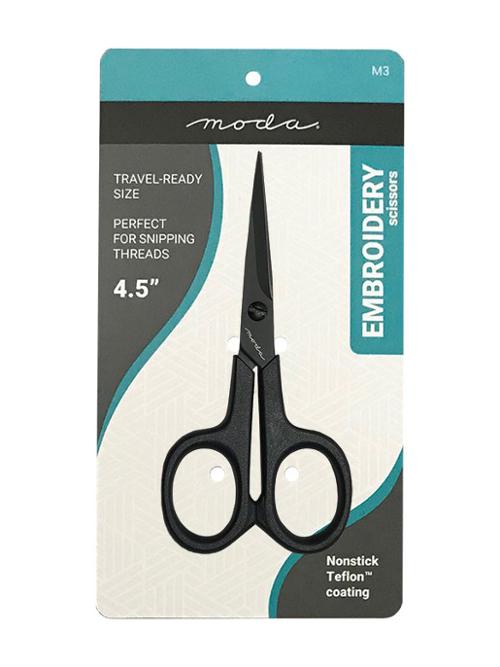 Moda Teflon Embroidery Scissors: 4.5"