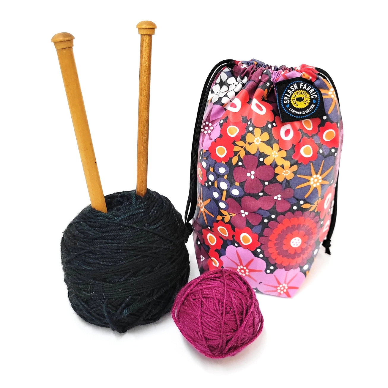 Splash Fabric Cinch Bag