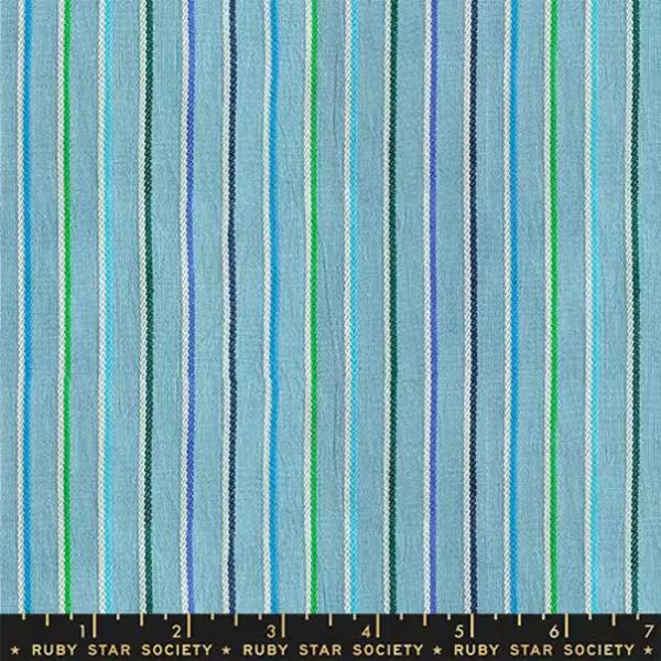 Warp and Weft Mystic Fable: Sketch Stripe Twist in Soft Blue