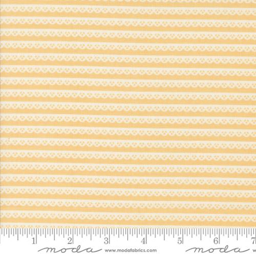 Dainty Meadow: Lace Stripes in Buttercup