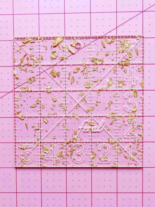 Feral Notions: 5" Charm Square Ruler