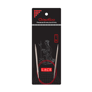 Chiaogoo Red Lace Circular Needles 40" Multiple Sizes