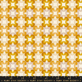 Woodland Park: Flower Plaid in Goldenrod