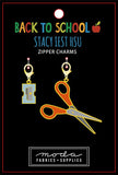 Back to School: Sharpener and Scissors Zipper Pull