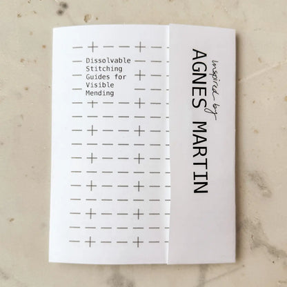 Mending + Embellishment Transfer: Agnes Martin