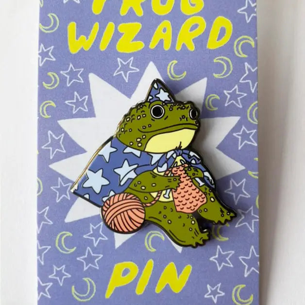 Frog Wizard Pin
