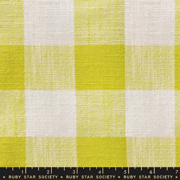 Sunshine Toweling: Checker in Citron