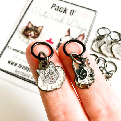 Cats and Dogs Stitch Markers