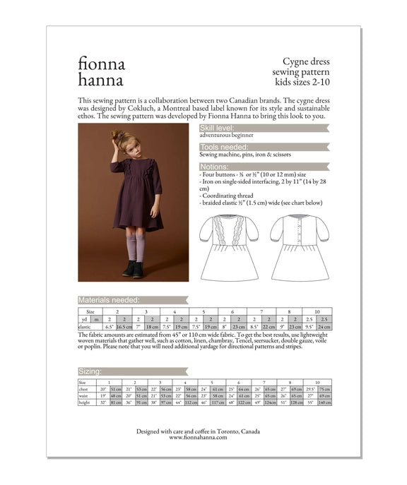 Cygne Dress - Fionna Hanna x Cokluch