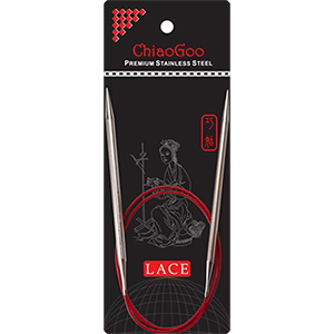 Chiaogoo Red Lace Circular Needles 40" Multiple Sizes