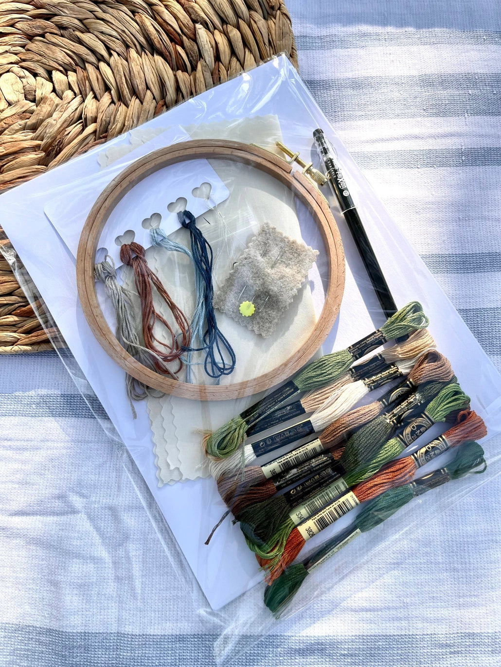 Embroidery Kit by Art by AubreeRen- Houseplants and Stump Work