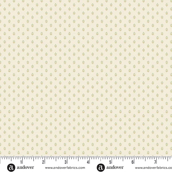 Snow Flurry by Laundry Basket Quilts Candlelight Sage