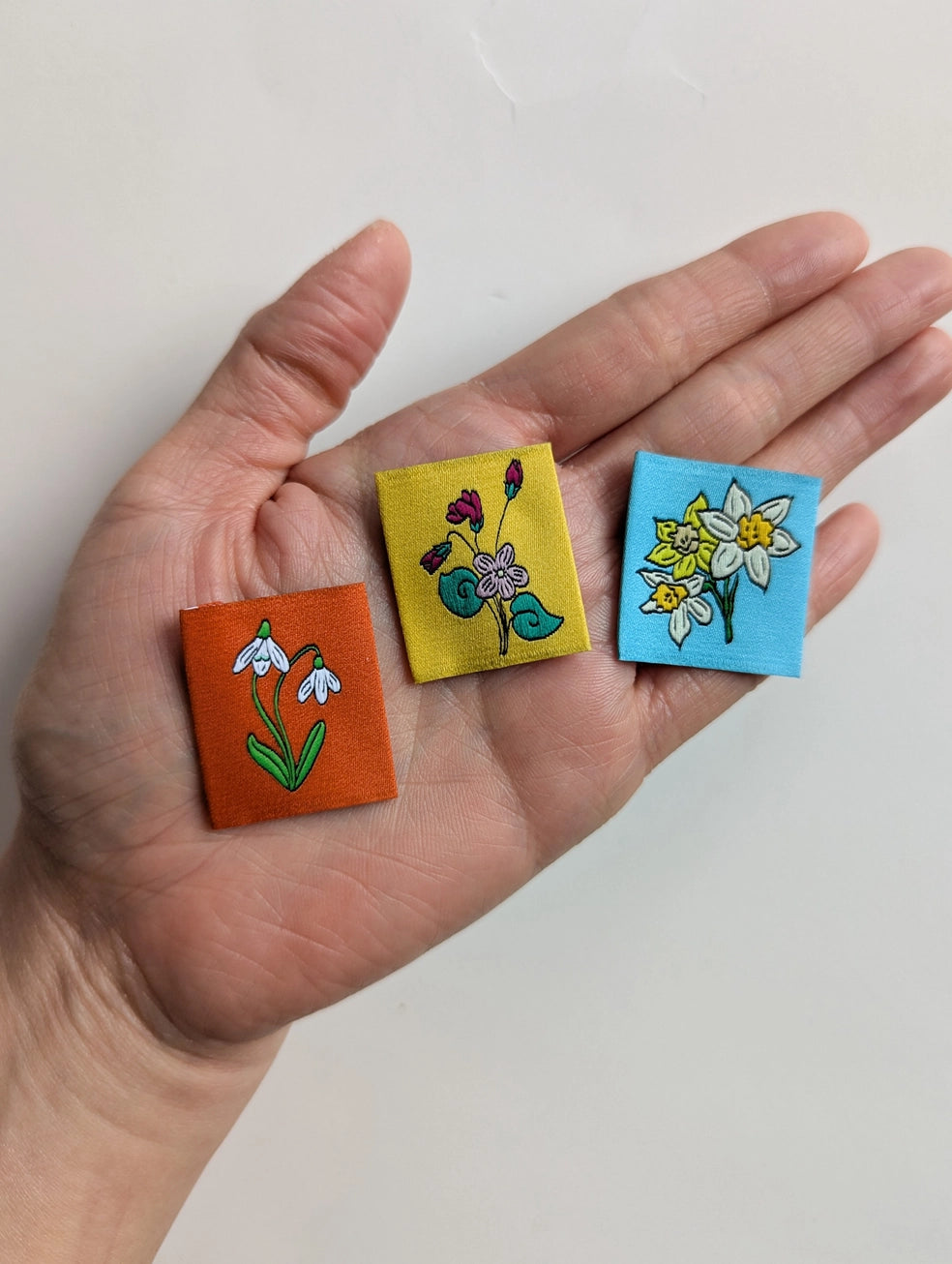 Intensely Distracted Year of Birth Month Flower Labels