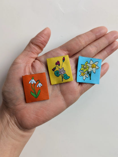 Intensely Distracted Year of Birth Month Flower Labels