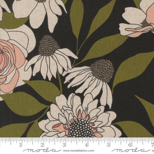 Mochi Linen: Floral in Ink