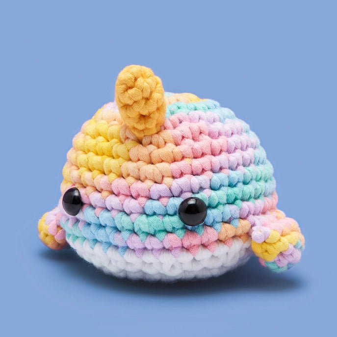 Pastel Bjørn the Narwhal: The Woobles Learn to Crochet Kit