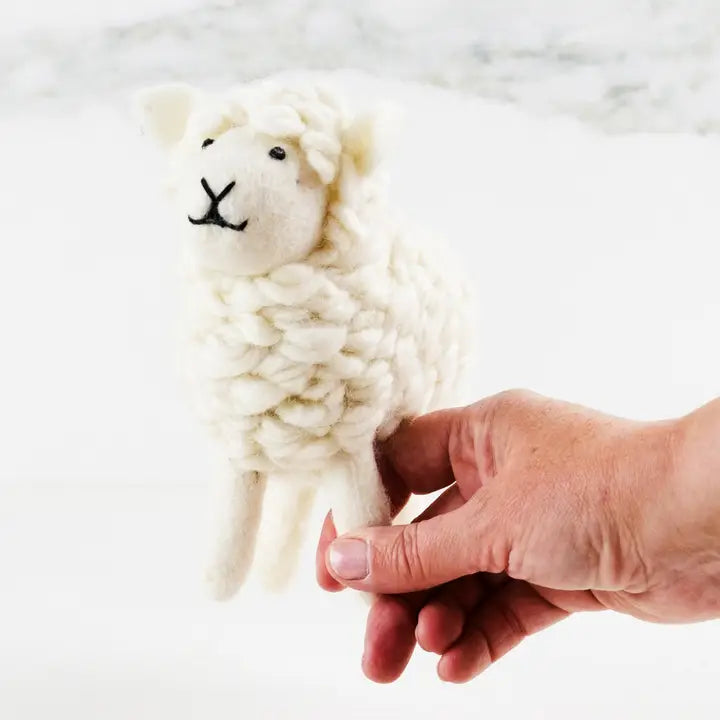 Winding Road: White Wool Sheep