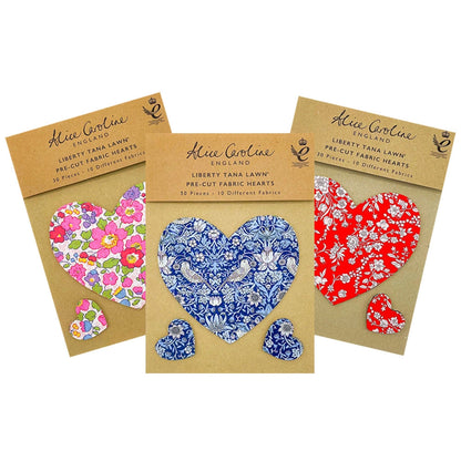 Liberty Tana Lawn Pre-Cut Fabric Hearts