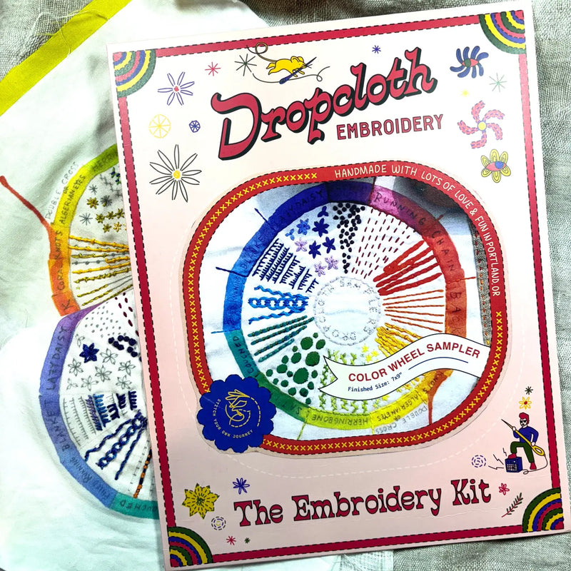 Color Wheel Embroidery Sampler Kit