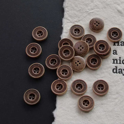 Vintage Style Buttons (12-15mm), Pack of 10 - Multiple Varieties
