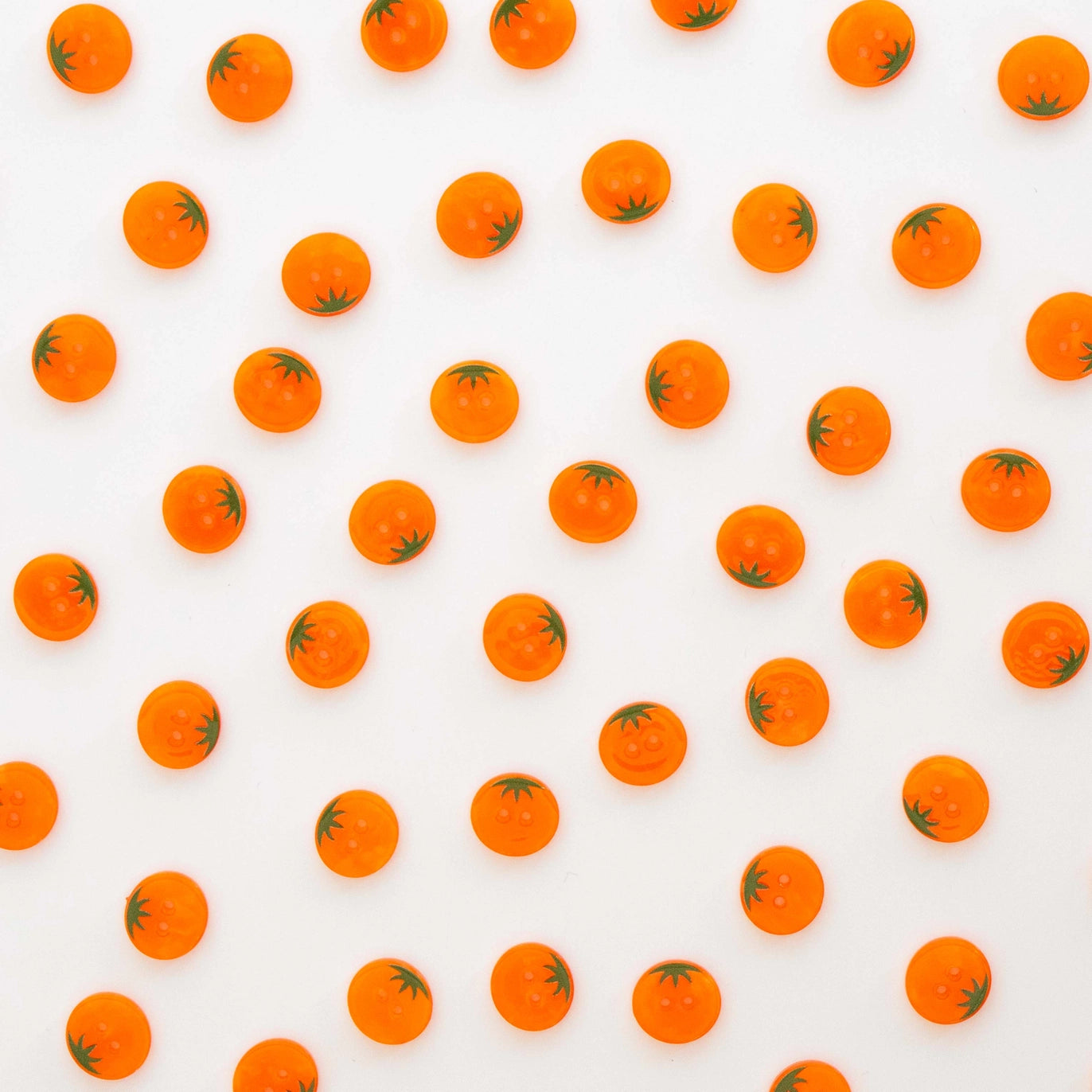 Sarah Hearts Labels: Orange Heirloom Tomato Buttons- Multiple Sizes