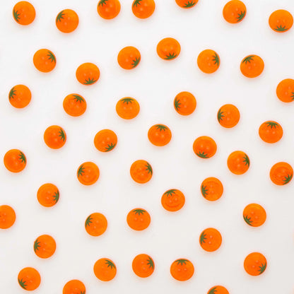 Sarah Hearts Labels: Orange Heirloom Tomato Buttons- Multiple Sizes