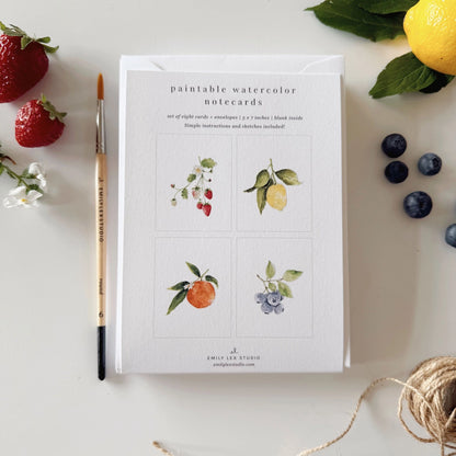 Emily Lex Studio - Paintable Notecards in Multiple Designs