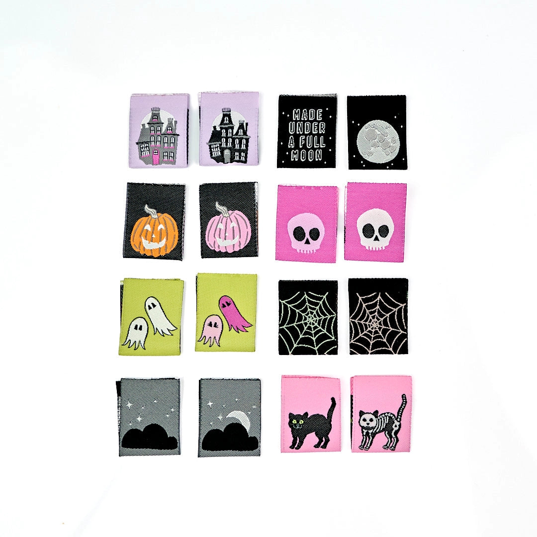 Renaissance Ribbons: Spooky Night Woven Label Pack (8pcs)