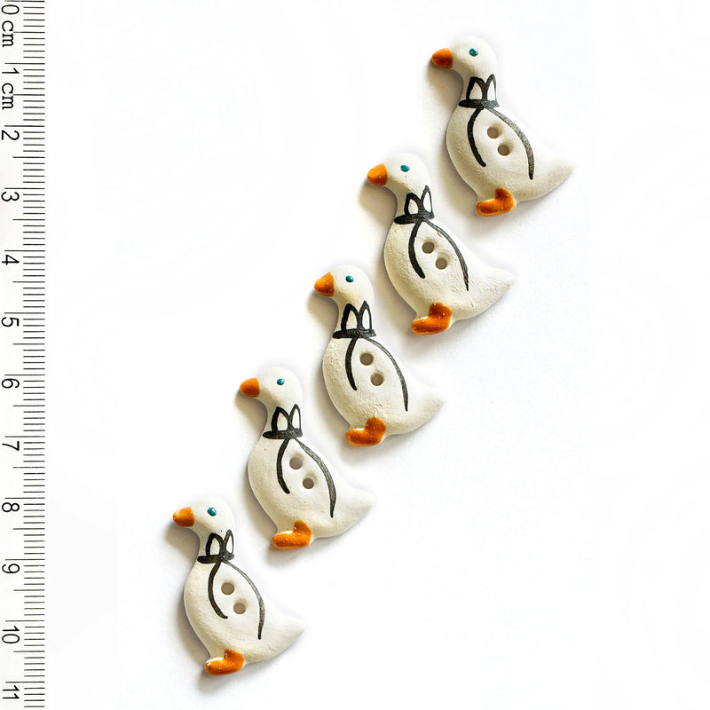 White Goose Buttons