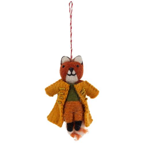 Fox Prince Felt Ornament