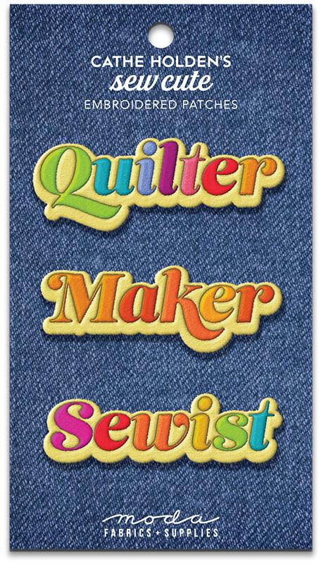 Quilter Maker Sewist Iron on Patches