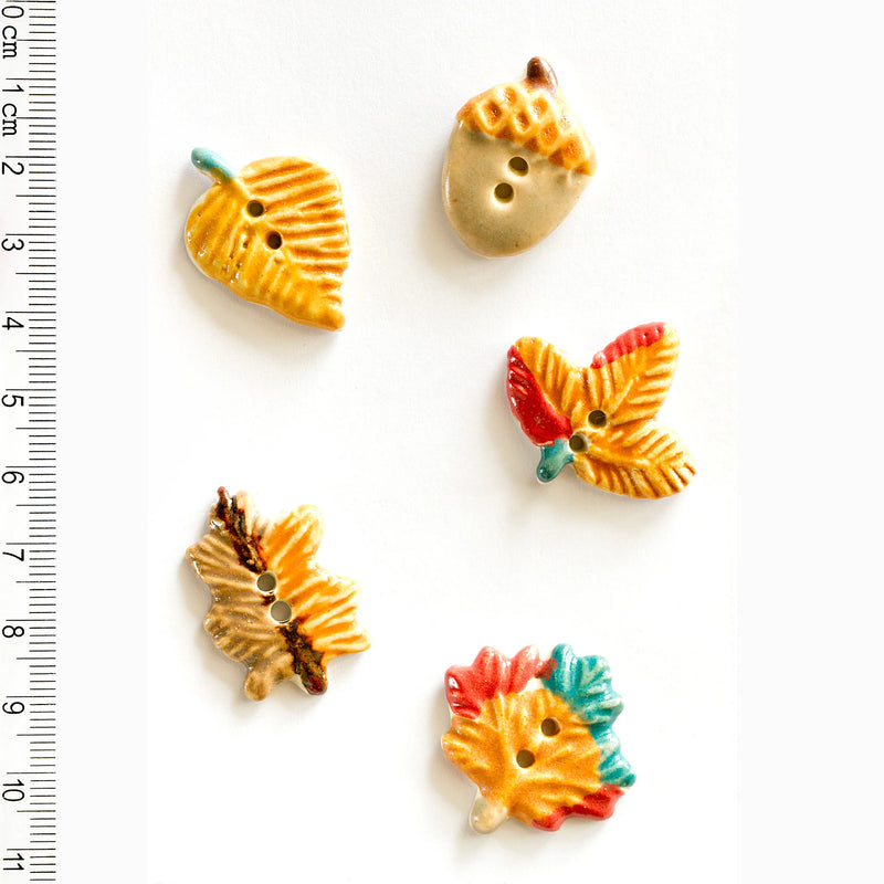 Autumn Leaves Buttons