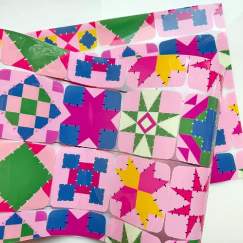Quilt Blocks Clear Vinyl