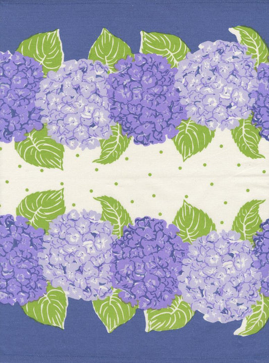 Hydrangea Classic Retro Toweling