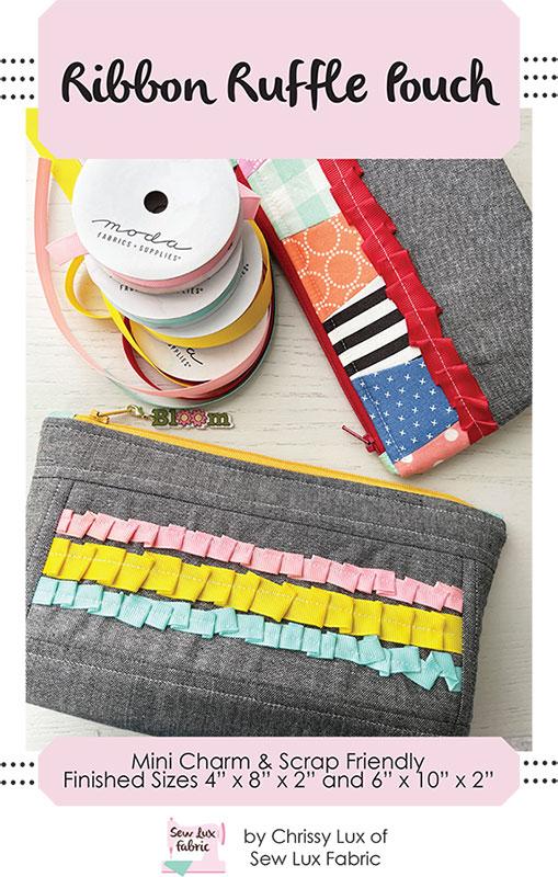 Sew Lux: Ribbon Ruffle Pouch