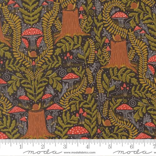 Night Owl: Mushroom Landscape in Midnight
