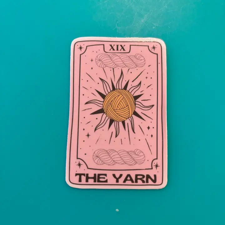 The Yarn Tarot Card Vinyl Sticker