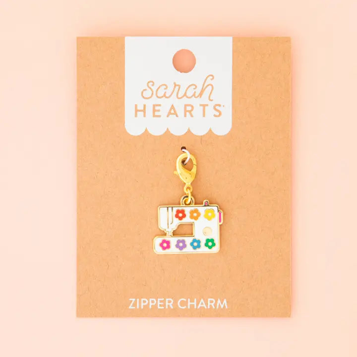 Sarah Hearts Zipper Charms - Multiple Designs