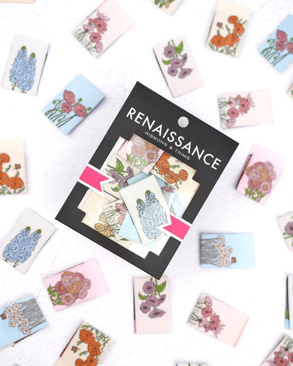 Renaissance Ribbons: My Secret Garden Woven Label Pack (8pcs)