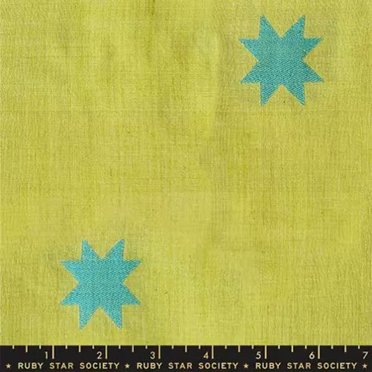 Warp and Weft Mystic Fable: Quilt Star in Pistachio