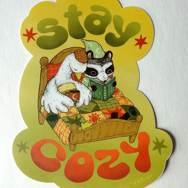 Stay Cozy Vinyl Sticker