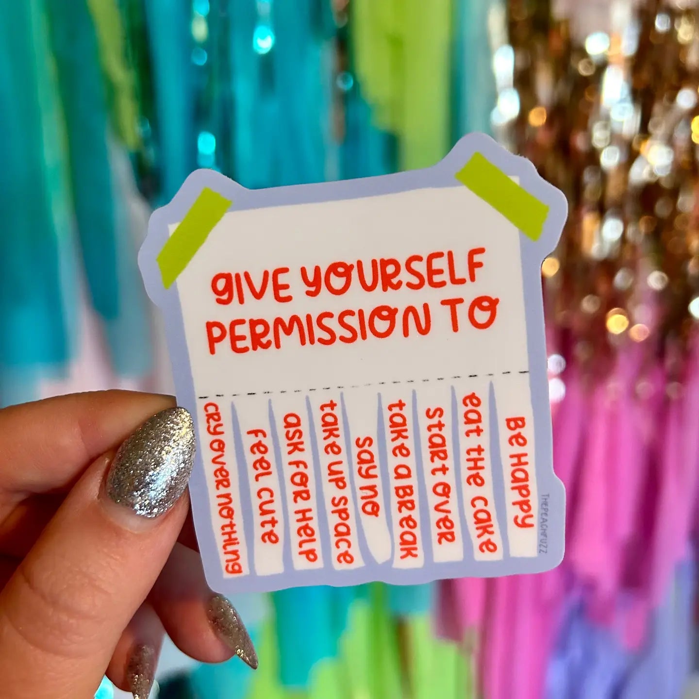 Give Yourself Permission Vinyl Sticker