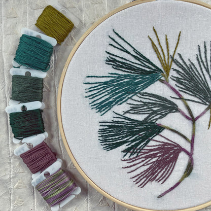Embroidery Kit by Kate Wyatt Fine Art: Pine Boughs