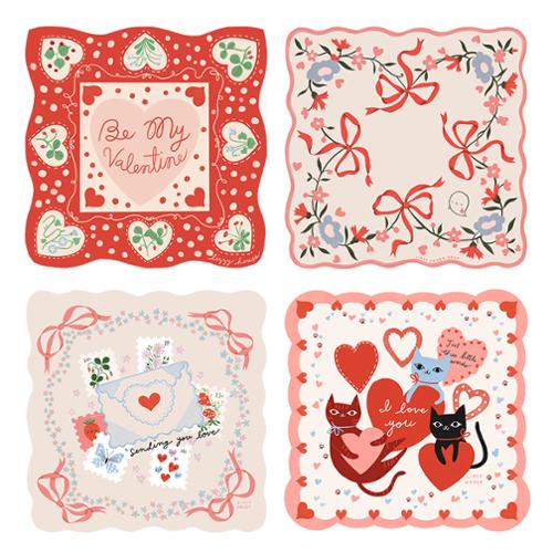 Funny Valentine Hankies by Lizzy House