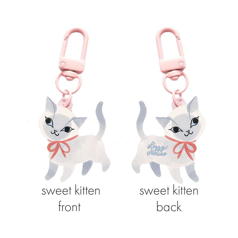 Sweet Kitten Zipper Charm by Lizzie House