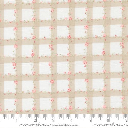 Abide Floral Gingham in Stone