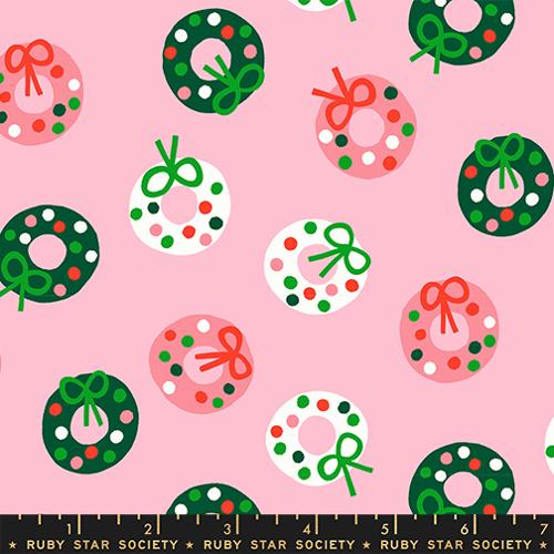 Merry Happy: Bough Down Wreaths in Pink