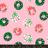Merry Happy: Bough Down Wreaths in Pink
