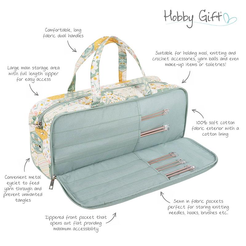 Patchwork Bee Knit Bag