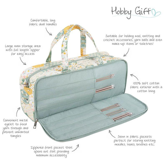Patchwork Bee Knit Bag